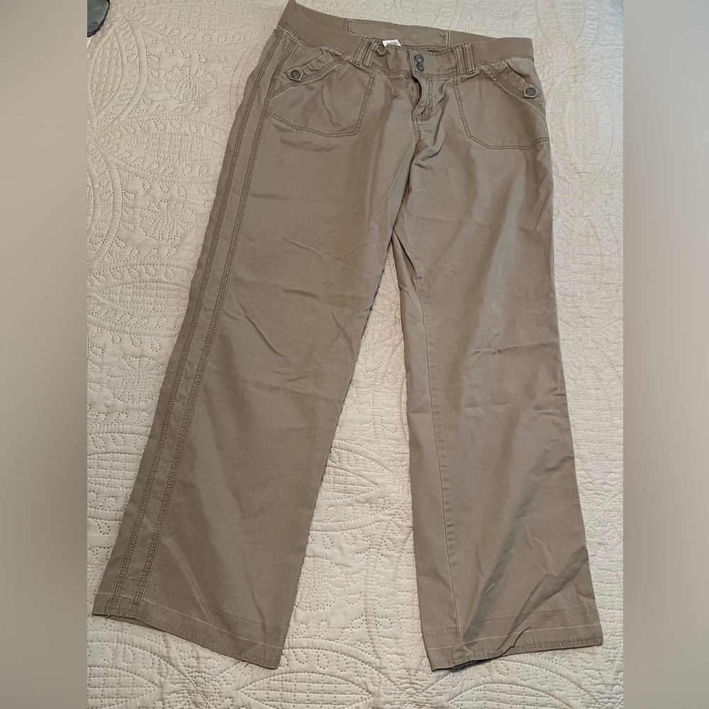 Sonoma women’s size 14 elastic waist 100% cotton casual pants